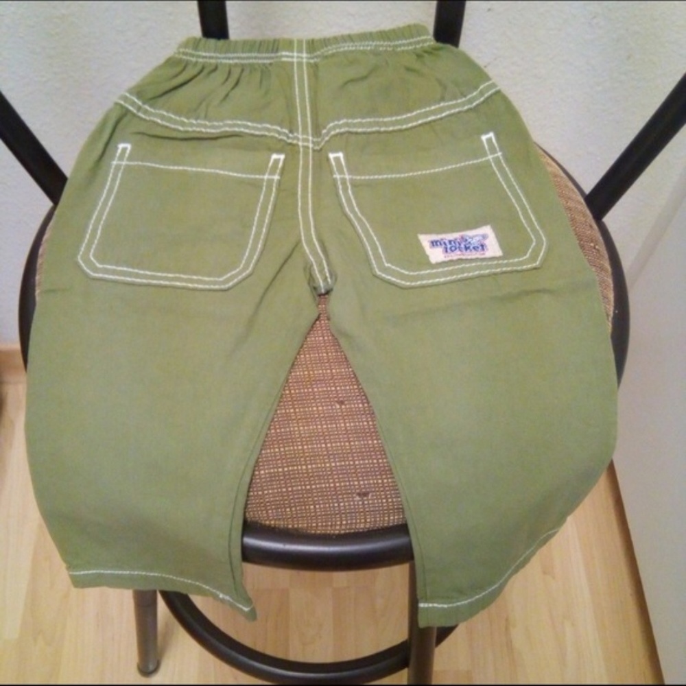 Boys green Capri pants 12 mo